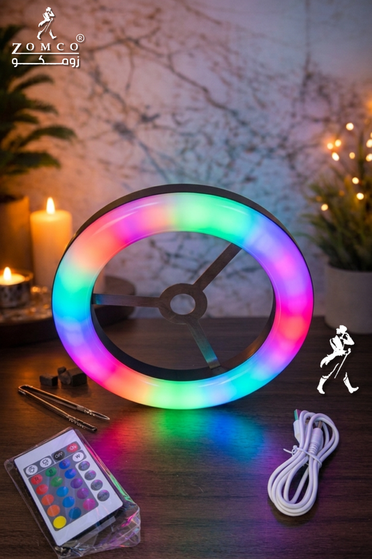 إضاءة زومكو LED RGB دائرية احترافية للشيشة | LED-2 | زومكو